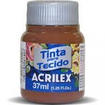TINTA ACRILEX PARA TECIDO FOSCA 544 MARROM 37 ML