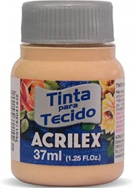 TINTA ACRILEX PARA TECIDO FOSCA 544 AMARELO PELE 37 ML