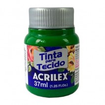 TINTA ACRILEX PARA TECIDO FOSCA 544 VERDE MUSGO 37 ML