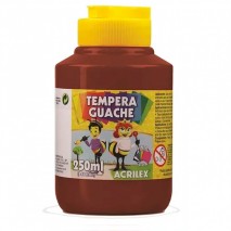 TEMPERA GUACHE ACRILEX MARROM 250ML