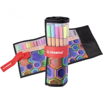 Caneta Hidrográfica Stabilo Point 88 25 Cores