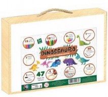 Maleta Pequeno Artista Dinossauro Brinquedo Educativo