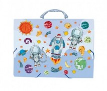 Pasta Maleta Oficio 4cm Mundo Da Lua Astronauta – Dello