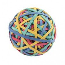 Elástico Colorido Bola com 170 unidades Tilibra