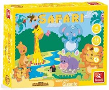 Quebra Cabeça Safari Gigante 48 Peças Brincando De Criança