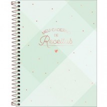 CADERNO DE RECEITAS ESPIRAL CAPA DURA SOHO 90 GRAMAS 80 FOLHAS