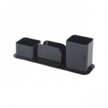Porta Caneta/Clips/Lembrete Preto Dello