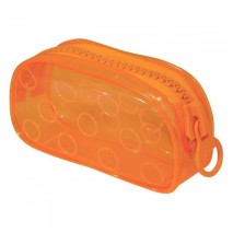 Estojo Bubble Laranja Neon Grande - DAC