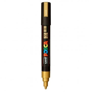 Marcador Multiuso Uni Posca Base de Água PC-5M Ouro