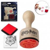 CARIMBO COM ALMOFADA TINTEIRA CARIMBEIRA HARRY POTTER SIMULA O SELO DA CARTA DE HOGWARTS