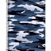 CADERNO ESPIRAL CAPA DURA UNIVERSITÁRIO 1 MATÉRIA HIDE 80 FOLHAS