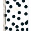 Caderno espiral colegial West Village 10 matérias 160f modelo bolinha