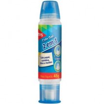 Cola Gel Transparente 2 em 1 - 45g - Tris (687629)