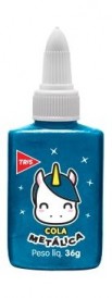 Cola Colorida Metalica Tris Azul 36grs