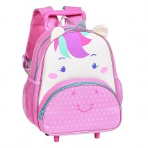 Mochila Com Rodinhas Clio Pets Unicórnio