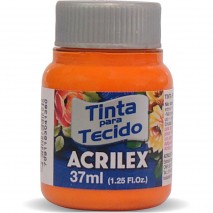 TINTA ACRILEX PARA TECIDO FOSCA 544 LARANJA 37 ML