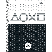 Caderno Espiral Capa Dura Universitário 1 Matéria PlayStation 80 Fls Tilibra 15733