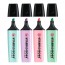 Kit Marcador Stabilo Boss 4 Cores Pastel Original