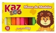 Massa De Modelar 12 Cores 180 G Kaz