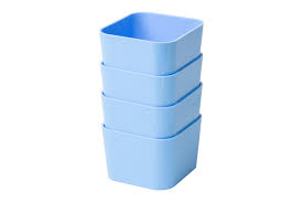Porta Objetos Pequeno – Kit c/ 4 Peças Azul