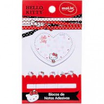 Bloco de Recado Autoadesivo Hello KITTY 5BLOCOSX30F SORT. BL com 05
