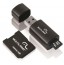Pen Drive Multilaser 3 em 1 - Leitor USB, Cartão SD e Micro SD Classe 10 - MC112 16GB