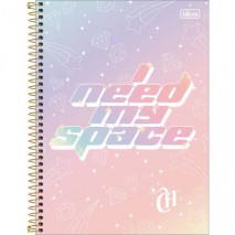 CADERNO ESPIRAL CAPA DURA UNIVERSITÁRIO 10 MATÉRIAS CAPRICHO 160 FOLHAS
