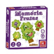 Jogo Da Memória Frutas 24 Peças Brincadeira De Criança