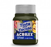 TINTA ACRILEX PARA TECIDO FOSCA 544 VERDE OLIVA 37 ML