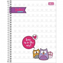 CADERNO UNIVERSITÁRIO CAPA DURA ESPIRAL 160FLS BUBU TILIBRA B1