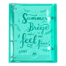 Caderno Fichário Breeze Com Botão Verde Com 192 Folhas Dac