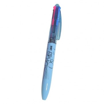 Caneta Esferográfica 4 Cores 1.0mm Cinderela TRIS Azul