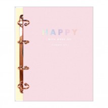 Planner 2021 Argolado Capa Dura Happy Rosa Tilibra
