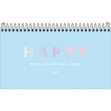Agenda Happy Semanal Esp Bolso M2 2021 Azul- Tilibra