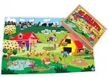Quebra-cabeça Infantil Gigante Fazenda - 24 Peças - 3 anos