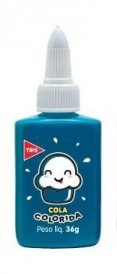 Cola Colorida Tris Azul 36grs