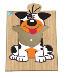 Super Quebra-cabeça Infantil Cachorro
