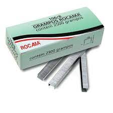 Grampo em Arame Galvanizado Modelo 106/8 para Grampeadores Manuais Rocama (2500 unidades)