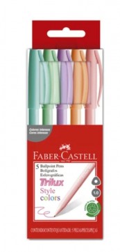 Caneta Esferográfica Trilux 032 M 1.0 5 Style colors Faber Castell