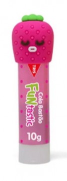 Cola Bastão - Funtastic - Tampinhas Divertidas - Rosa - 10g - Tris