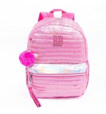 Mochila Rosa Rebecca Bonbon Matelasse Holografica 2064