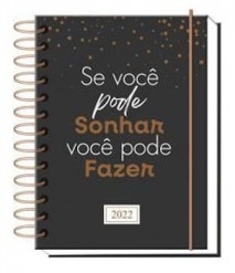 AGENDA 2022 CAPA DURA ESPIRAL A6 ESTAMPAS SORTIDAS 336 FOLHAS 15X11,2CM
