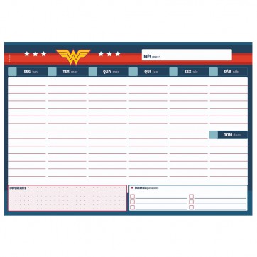 Mulher Maravilha – Bloco Planner – Linha 2021