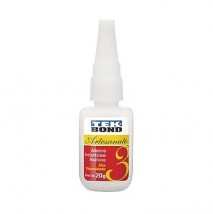 Adesivo Instantâneo Multiuso Alta Viscosidade 3 Tek Bond 20 g- 10507002804