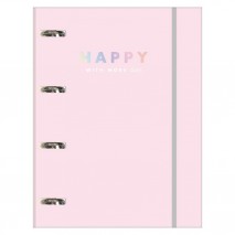 Caderno Tilibra Argolado Happy Elastico
