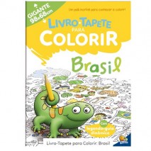 LIVRO TAPETE PARA COLORIR BRASIL 98X68 TODO LIVRO