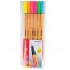 Caneta Stabilo Point 0.4 Neon 6 Cores 88/6 C/6 Unidades