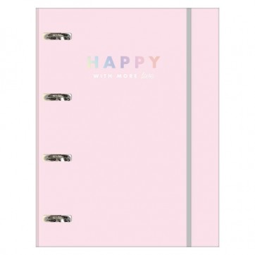 Caderno Tilibra Argolado Happy Elastico