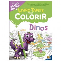 Livro-tapete Para Colorir - Dinos