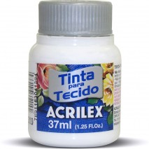 TINTA ACRILEX PARA TECIDO FOSCA 544 BRANCO 37 ML